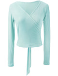 Self Tie Wrap Top with a V Neck Cut That Flatters a Fuller Bust